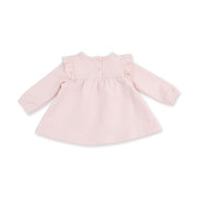 Long Sleeve Sweatshirt with Ruffles and Leggings - Veiled Pink Bows