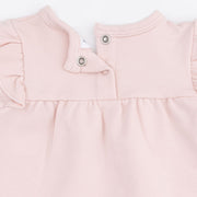 Long Sleeve Sweatshirt with Ruffles and Leggings - Veiled Pink Bows