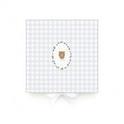 Gift Box - Blue Gingham Bear