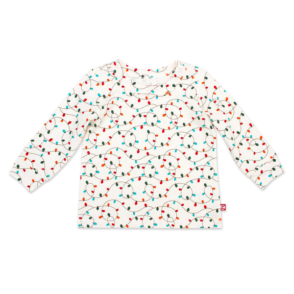 Organic Cotton Long Sleeve Crewneck - Lights