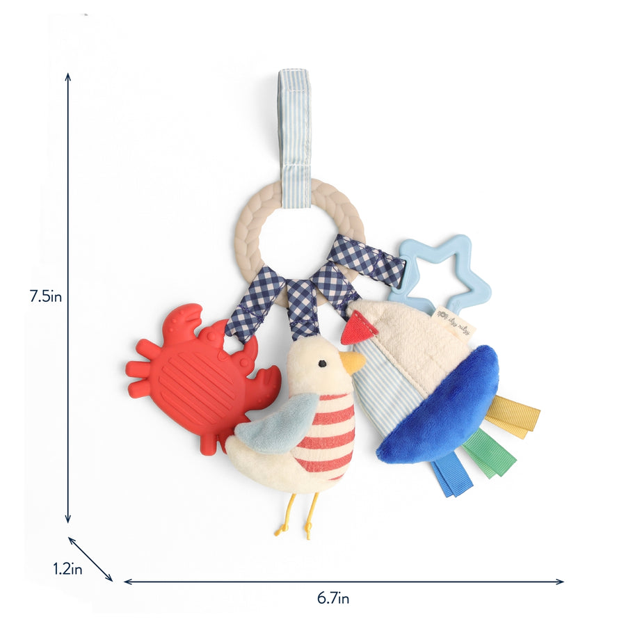 Bitzy Busy Ring™ Teething Activity Toy - Nautical