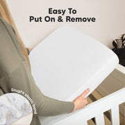 Organic Fitted Crib Sheet Soft White - Set of 2