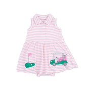 Polo Tennis Dress - Striped Golf