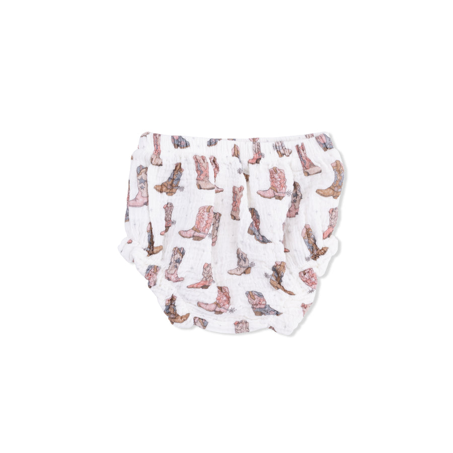 Smocked Top with Bloomer - Cowgirl Boots