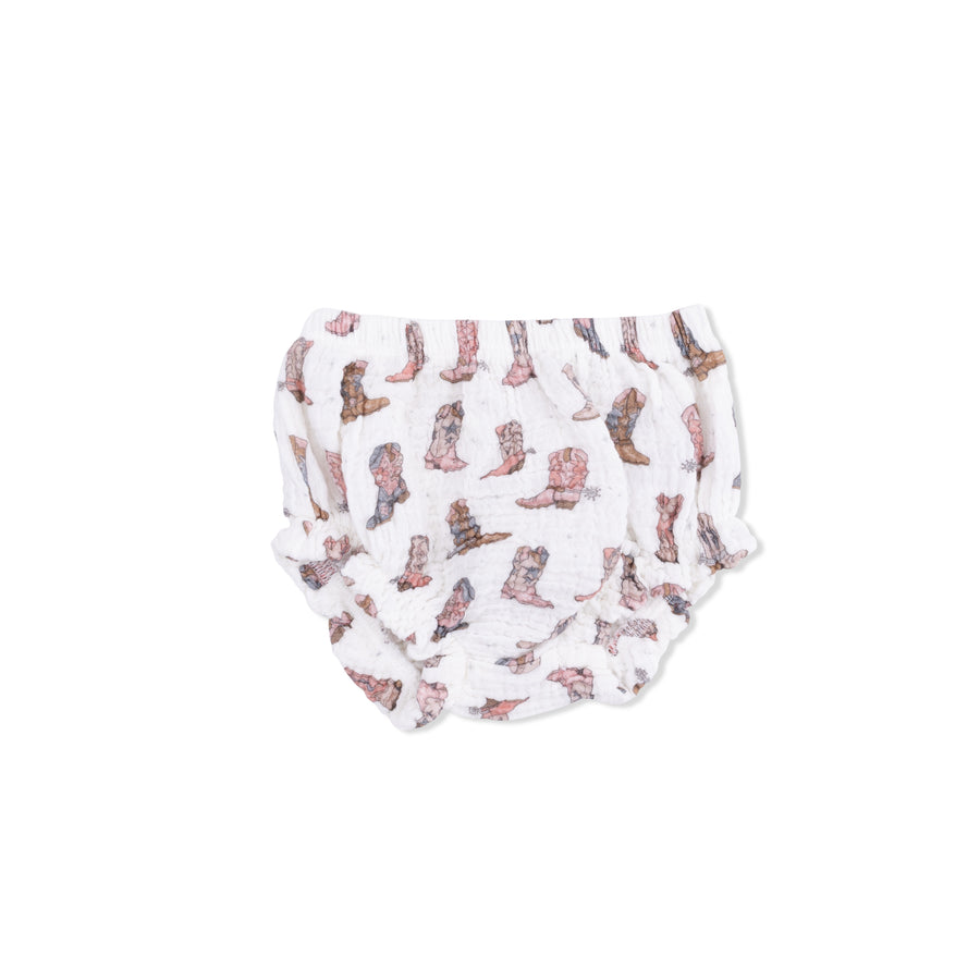 Smocked Top with Bloomer - Cowgirl Boots