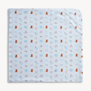 Modal Baby Blanket - Blue Nursery Nostalgia