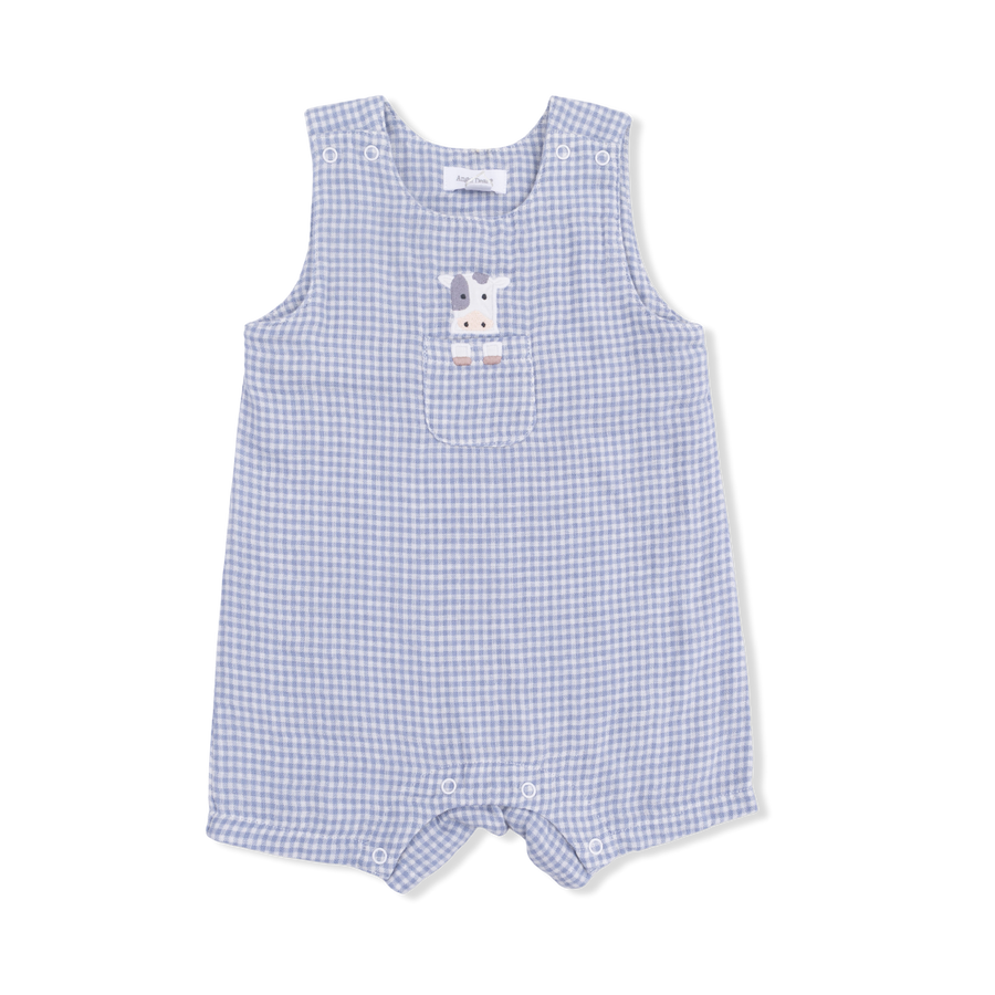 Sleeveless Jon Jon with Bodysuit - Cute Farm Animals