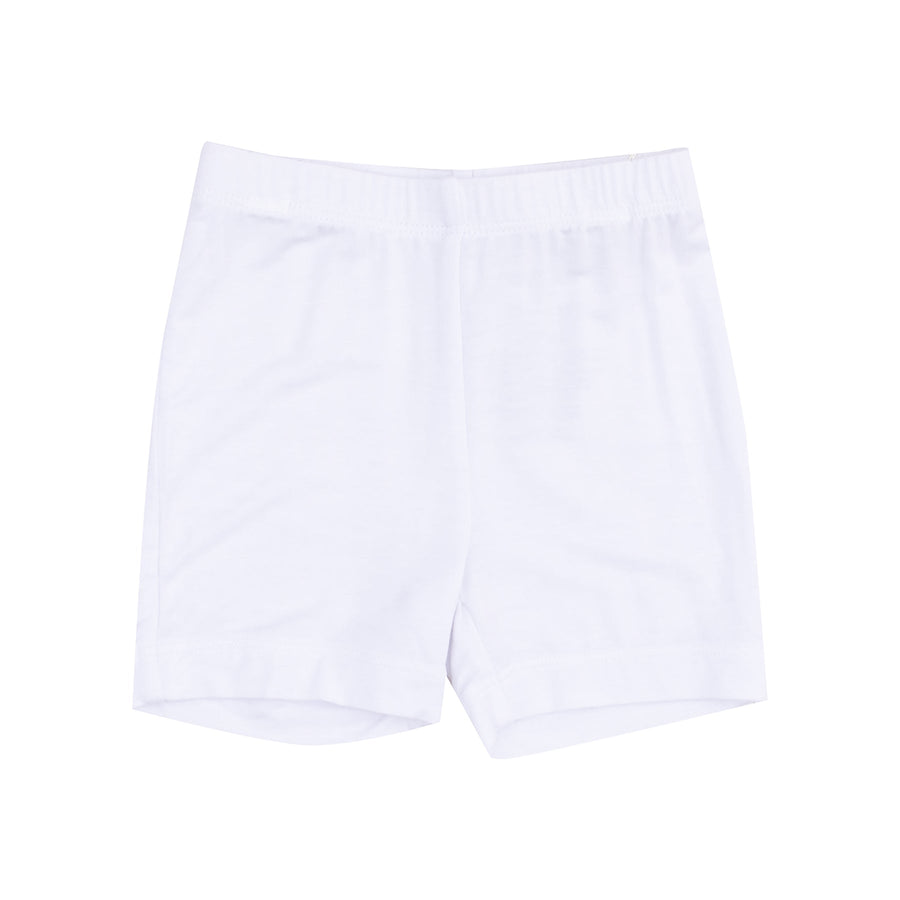 Bike Short - Solid White