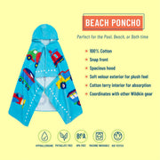 Trains, Planes, and Trucks Hooded Beach Towel