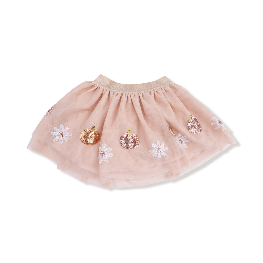 Tutu Skirt - Pumpkins and Flowers