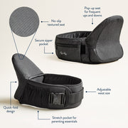 Hold and Fold Hip Seat Carrier