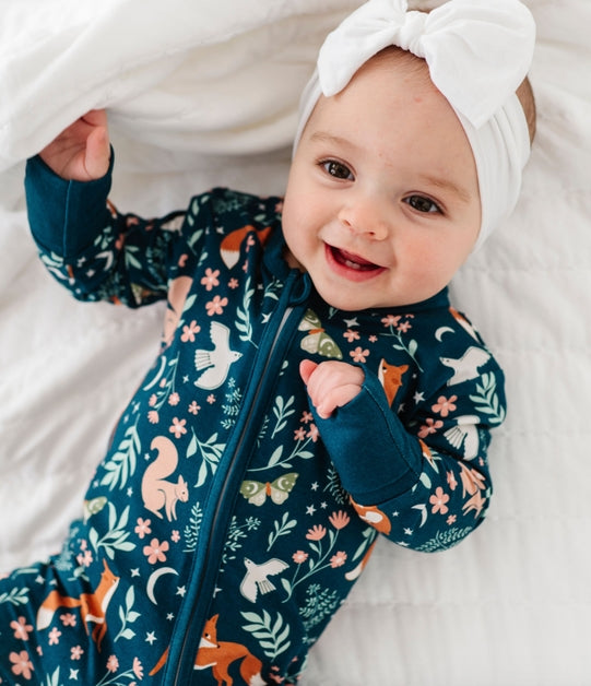 Bamboo Convertible Footie - Woodland - Alice