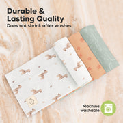 Organic 6 Pack Shea Burp Cloths - Wilderness