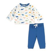 Organic Cotton Dino Baby Tee & Jogger Set