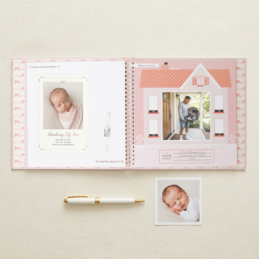 Luxury Memory Book - Bowkissed Blush
