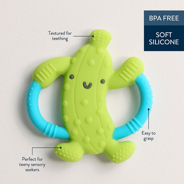 Chew Crew Silicone Teether - Pickle