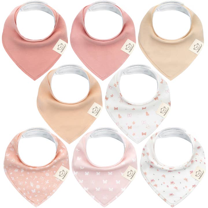 Organic Cotton Bandana Bibs - Butterflies