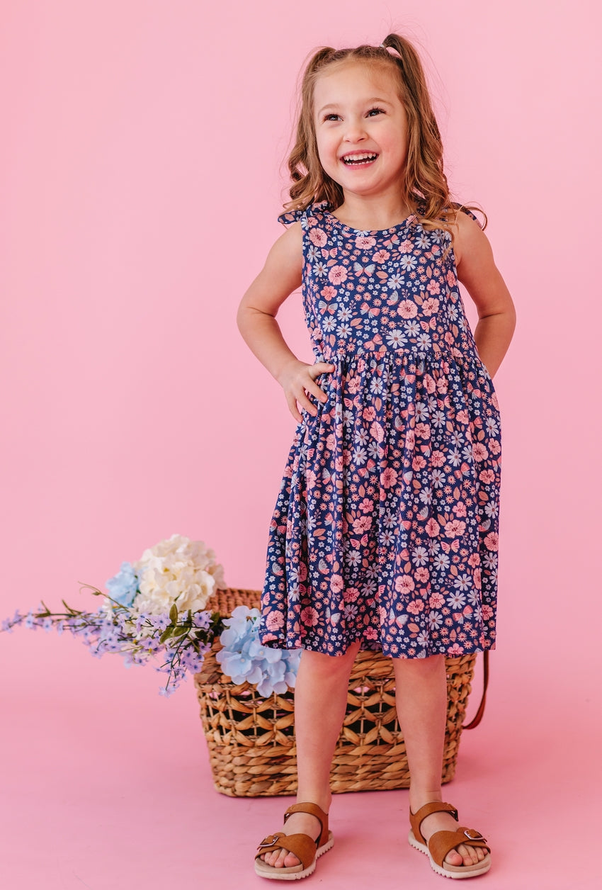 Harper Bow Tie Tank Dress - Mae