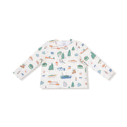 Long Sleeve Henley with Waffle Jogger - Fishing Things