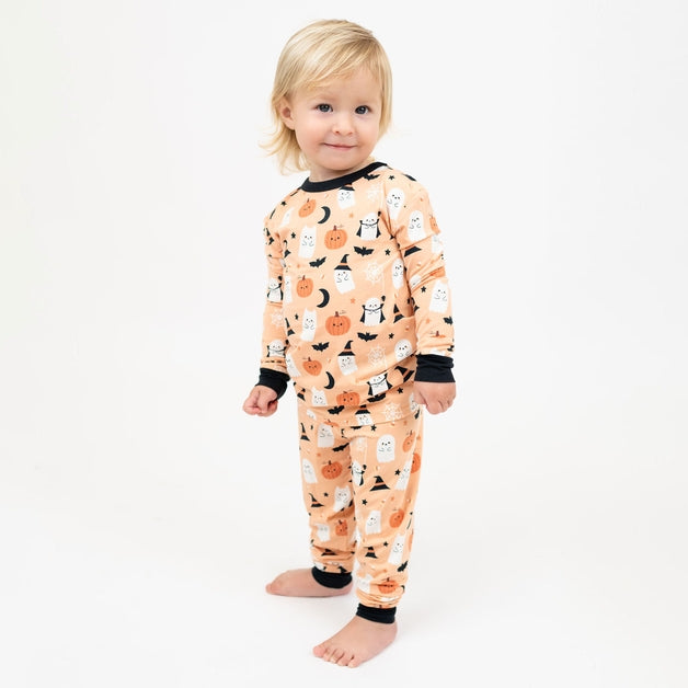 Bamboo Two Piece Halloween Pajamas - Boo-Tastic Glow In The Dark