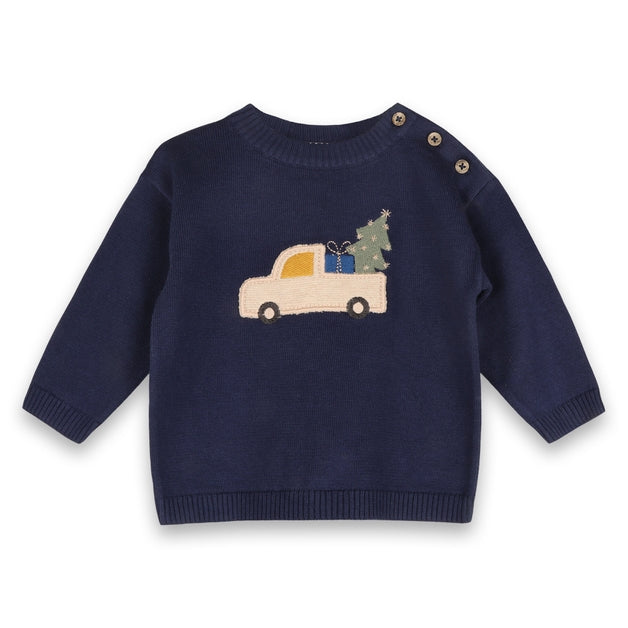 Jolly Truck Knit Sweater and Pant Set