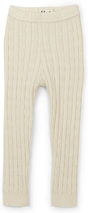 Cream Cable Knit Leggings