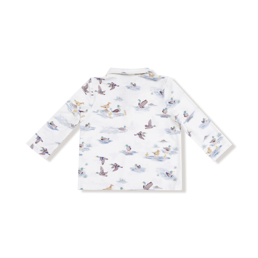 Long Sleeve Polo with Jogger - Migrating Mallards