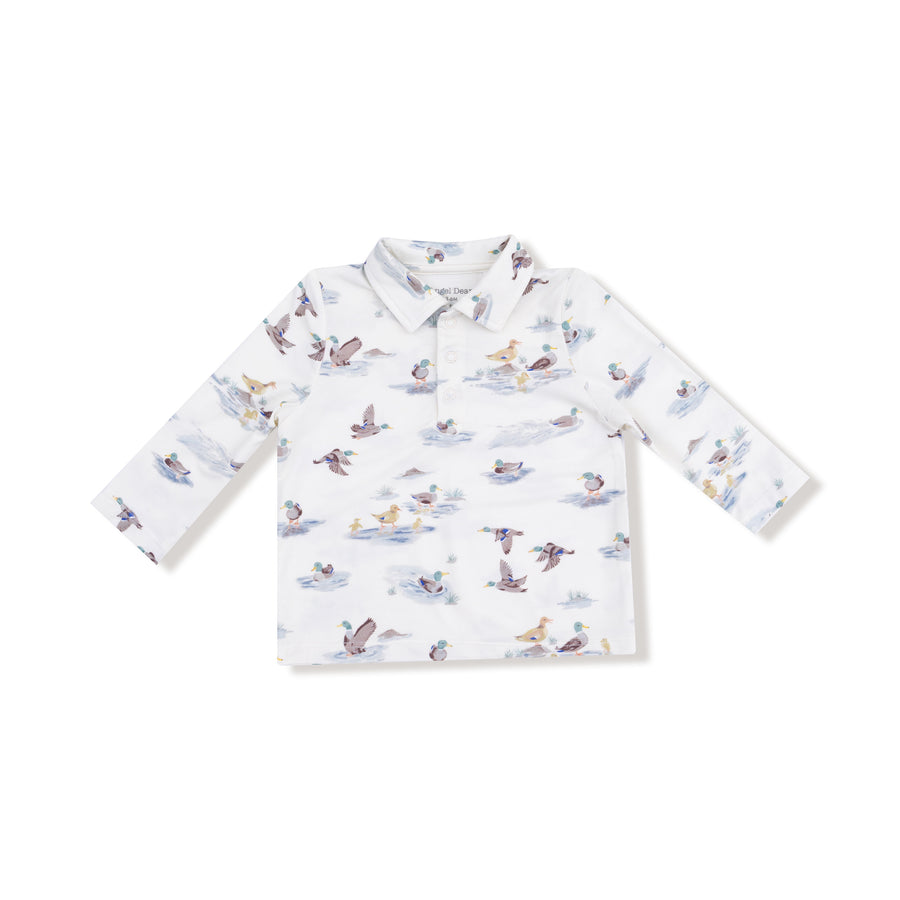 Long Sleeve Polo with Jogger - Migrating Mallards