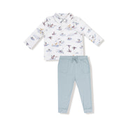 Long Sleeve Polo with Jogger - Migrating Mallards