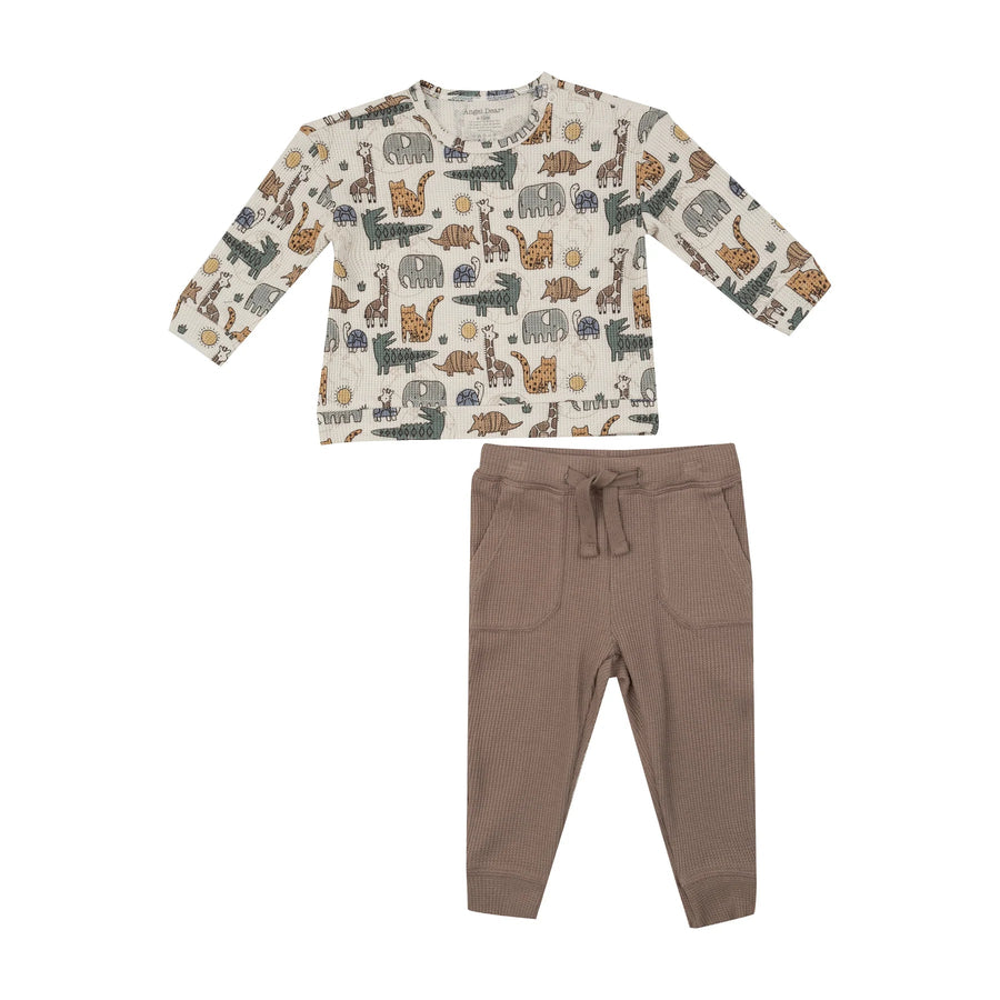 Sweatshirt and Jogger Set - Safari Sketchbook