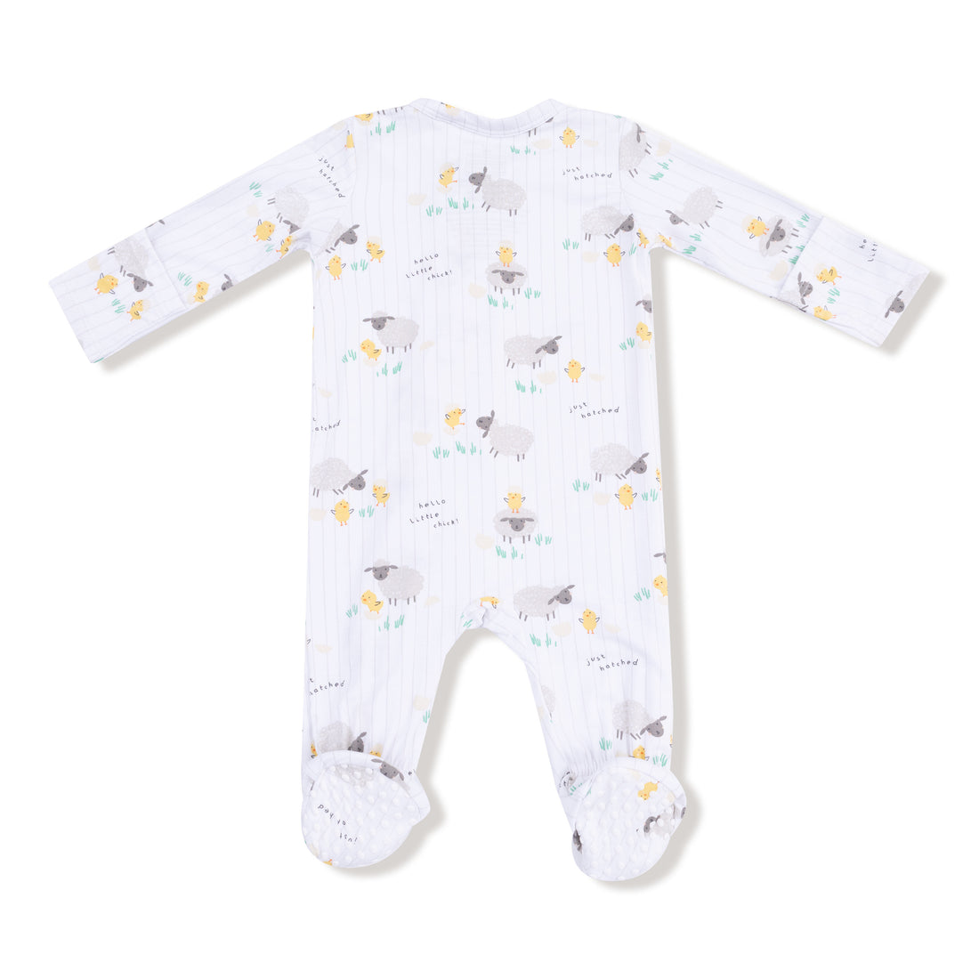 Bamboo Zipper Footie - Just Hatched