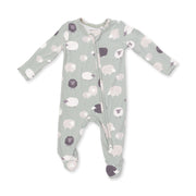 Bamboo Zipper Romper - Black Sheep