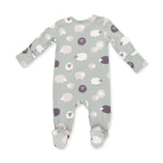 Bamboo Zipper Romper - Black Sheep