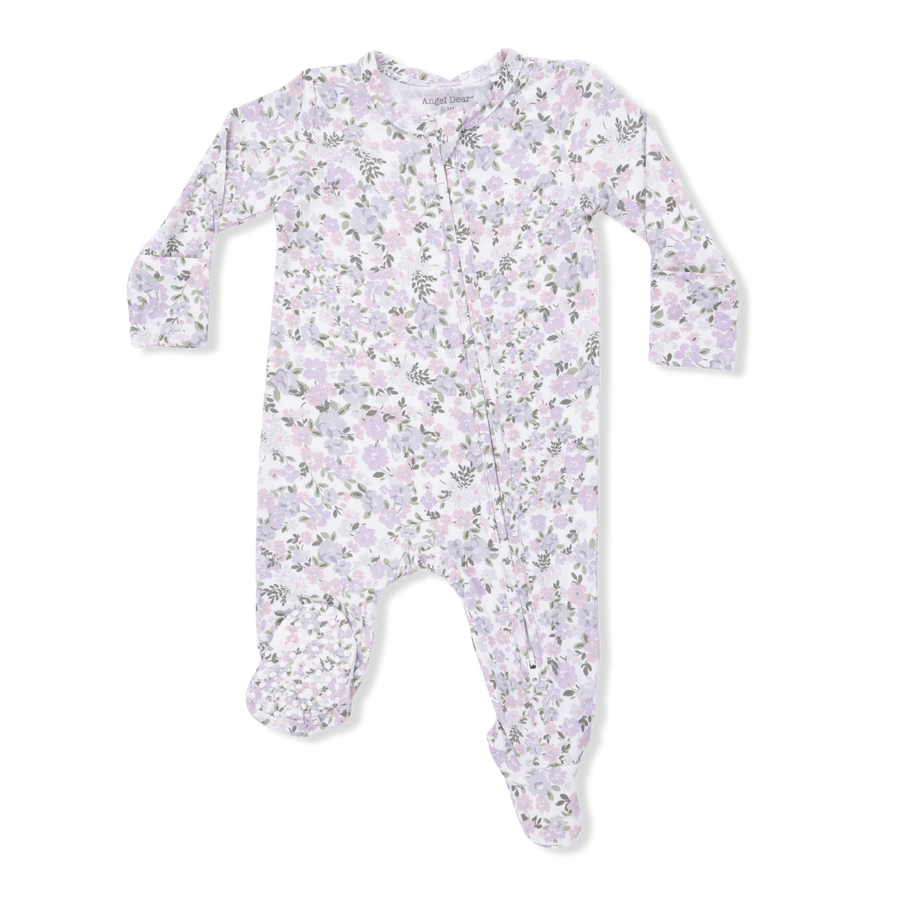 Bamboo Zipper Footie - Shannon Floral