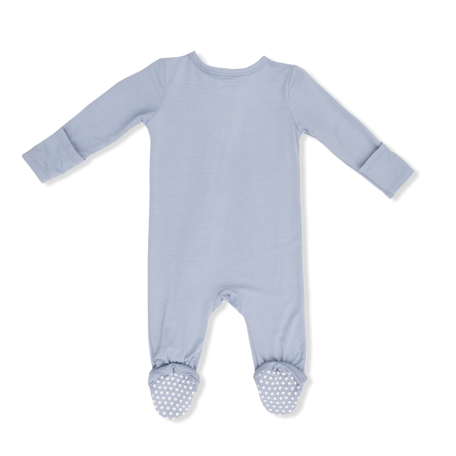 2 Way Zipper Footie - Niagara Mist