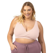 Sublime Adjustable Crossover Nursing and Lounge Bra - Soft Pink
