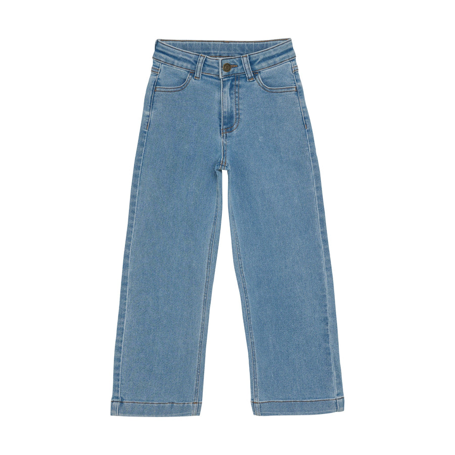 Wide Loose Fit Jeans - Light Dusty Blue