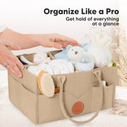 Diaper Caddy Organizer - Taupe