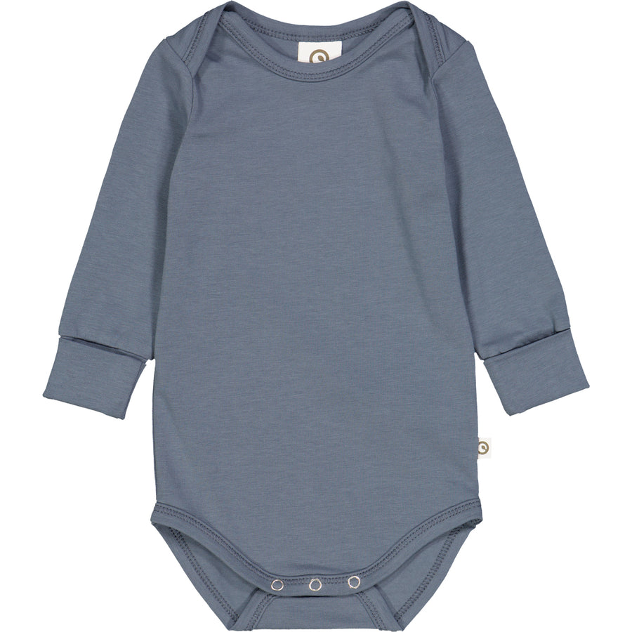 Cozy Me Long Sleeve Bodysuit - Stormy Blue