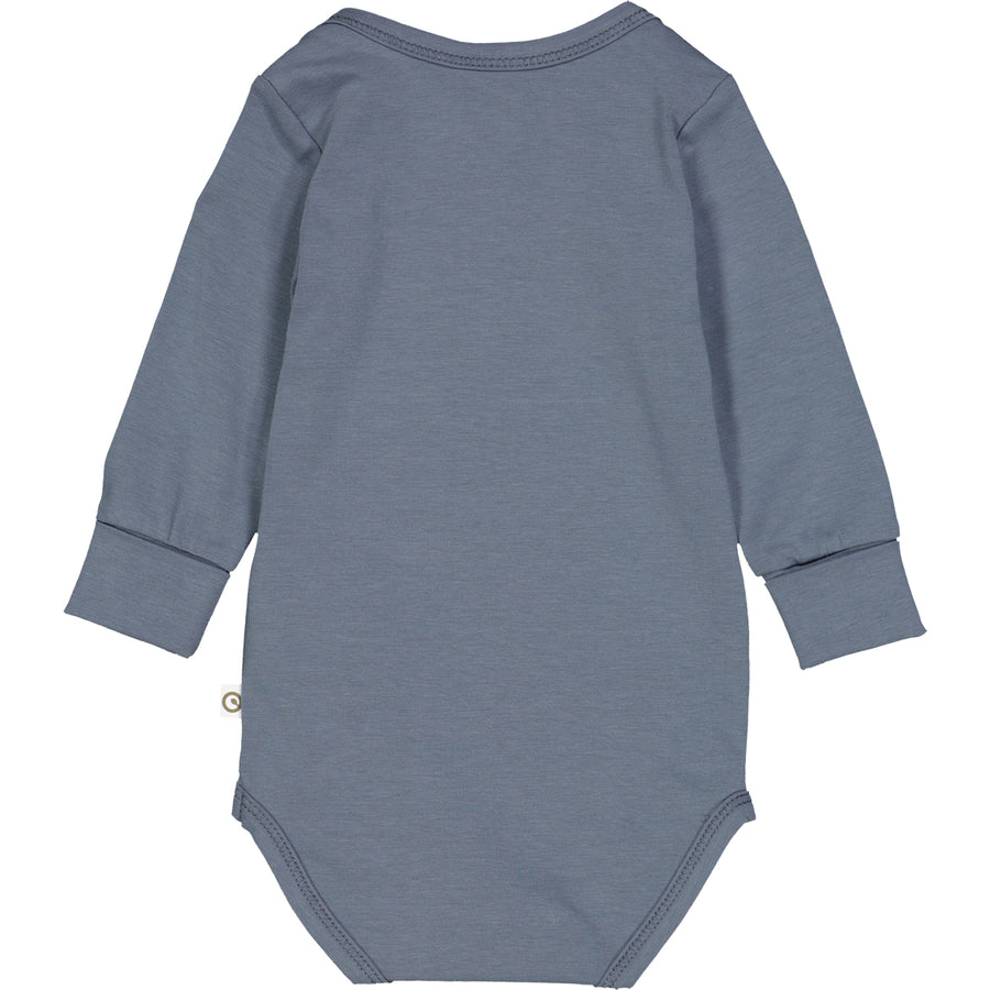 Cozy Me Long Sleeve Bodysuit - Stormy Blue