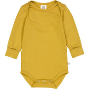 Cozy Me Long Sleeve Bodysuit - Mustard