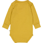 Cozy Me Long Sleeve Bodysuit - Mustard