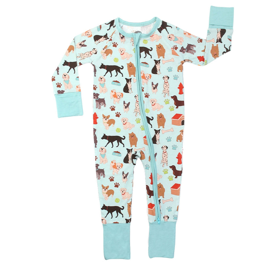 Bamboo Baby Convertible Romper - Dogs Bark