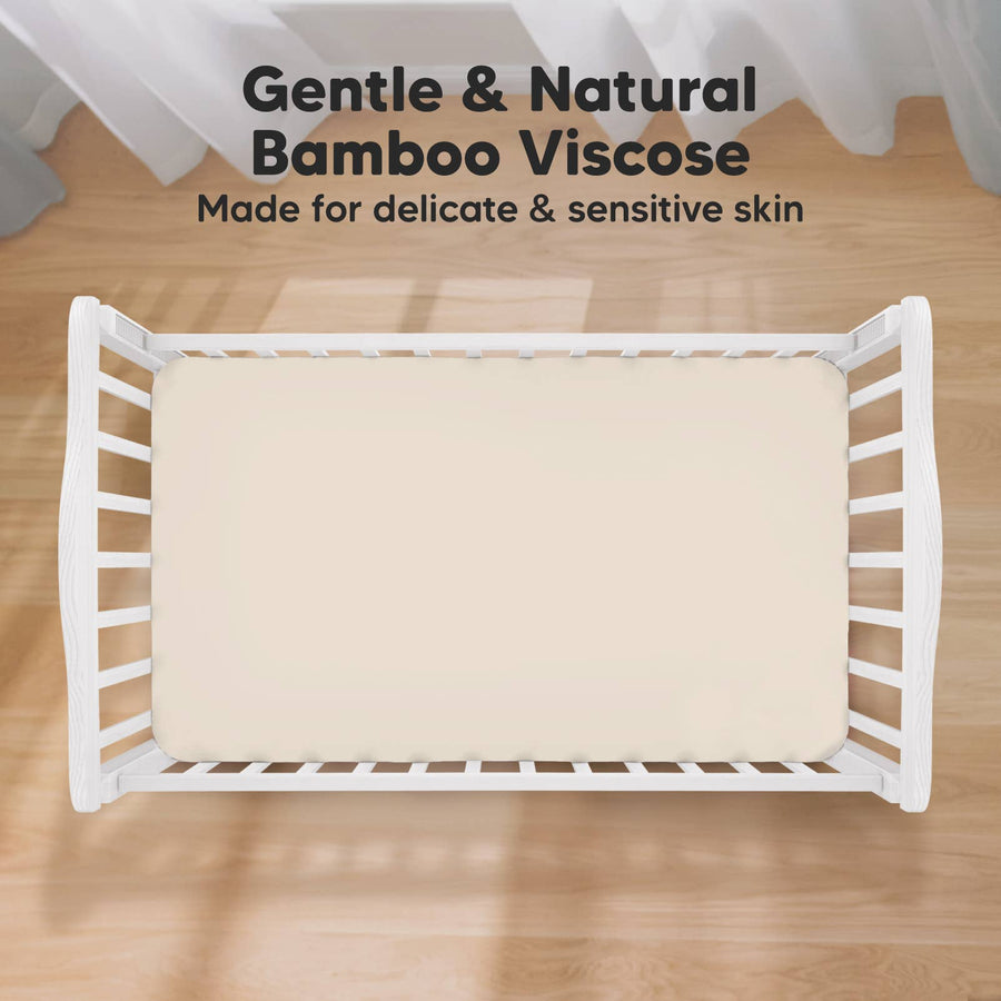 2 Pack Isla Fitted Crib Sheet - Cameo