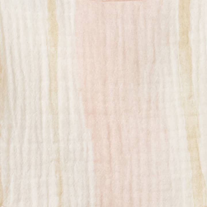 Organic Cotton Pacific Stripe Tunic & Pants Set - Whipped Peach