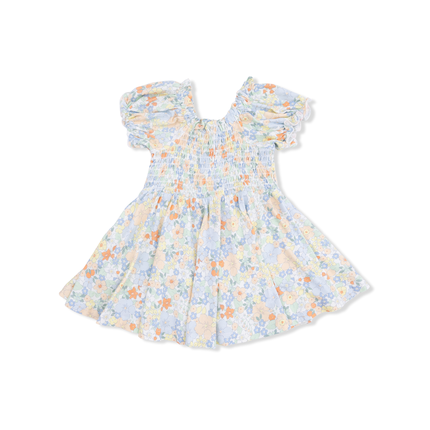 Smocked Twirly Dress with Bloomer - Georgia Floral