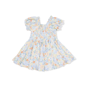 Smocked Twirly Dress with Bloomer - Georgia Floral