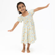 Smocked Twirly Dress with Bloomer - Georgia Floral