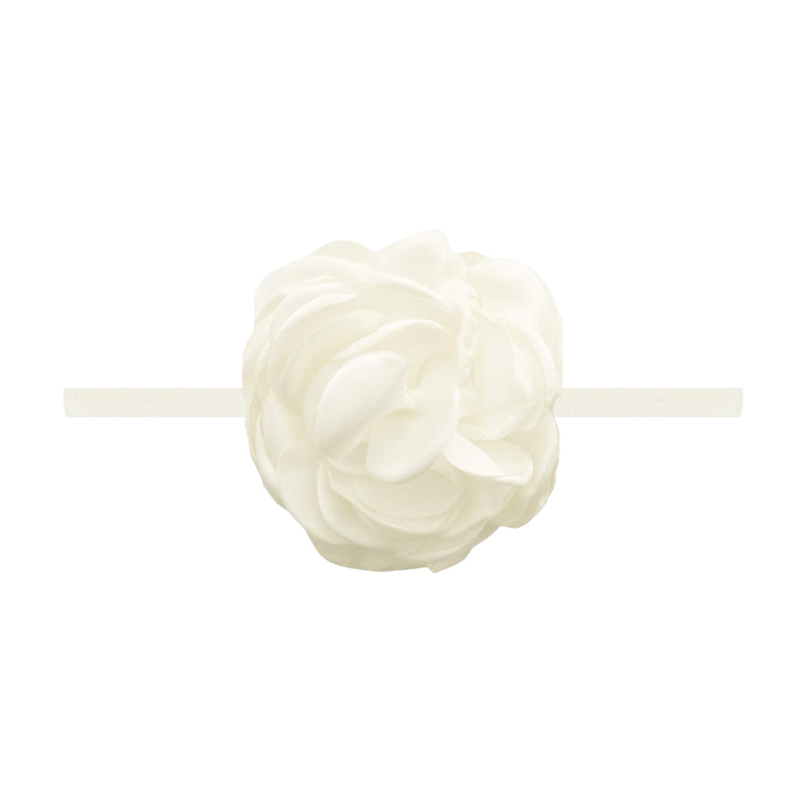 Silk Ruffle Skinny Headband- Various Colors