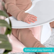 Upseat Baby Floor and Booster Seat with Tray - Pink